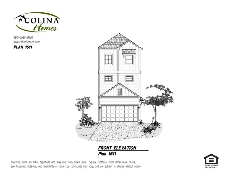 Exterior rendering of this home design in Regents Court, Houston, TX (Image 5). Exterior rendering of this home design in Regents Court, Houston, TX (Image 5).