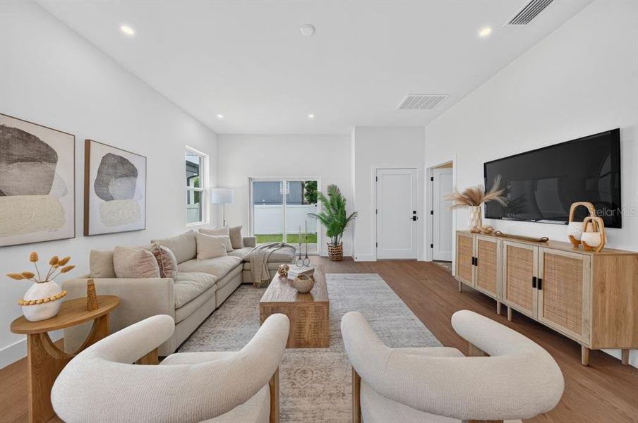 Furnished interior view inside a new home in , St. Petersburg (Image 11).