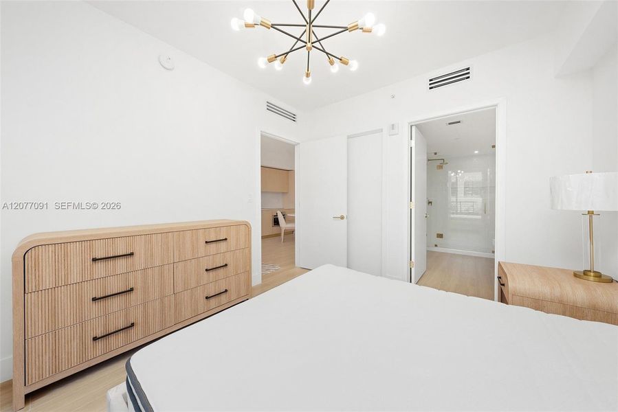 Furnished interior view inside a new home in , Miami (Image 16).