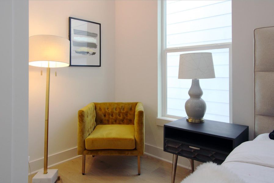 Furnished interior view inside a new home in Yale Terrace, Houston (Image 10). Furnished interior view inside a new home in Yale Terrace, Houston (Image 10).