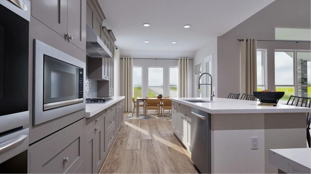 Furnished interior view inside a new home in Samara: Wentworth, League City (Image 5).