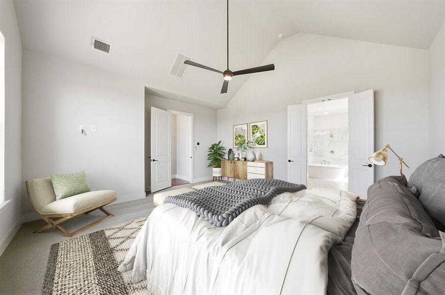 Furnished interior view inside a new home in , Prosper (Image 7).