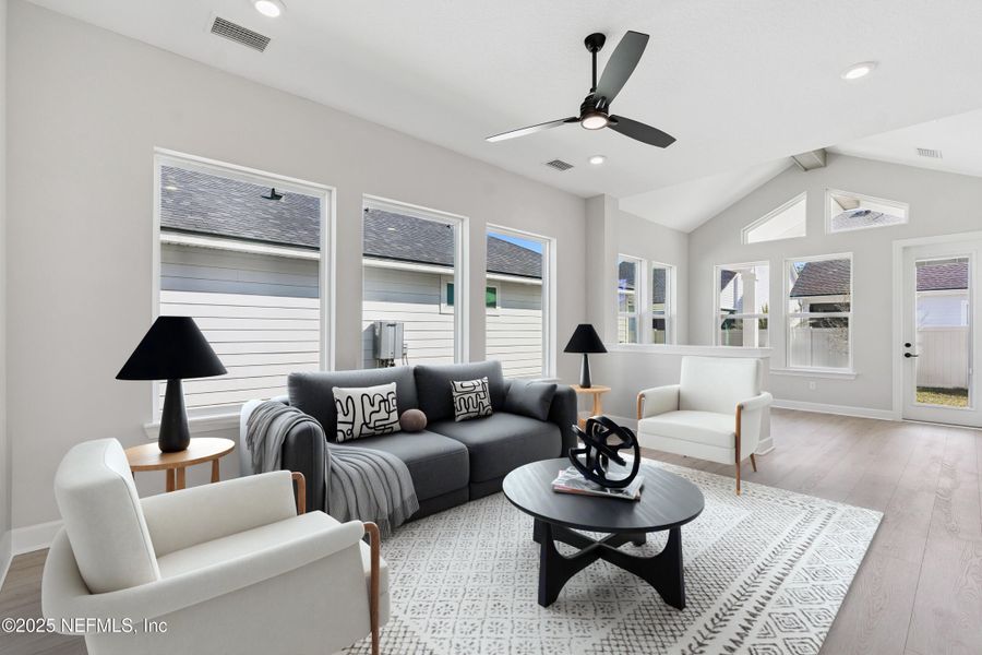 Furnished interior view inside a new home in Crosswinds 40’, Ponte Vedra (Image 7).