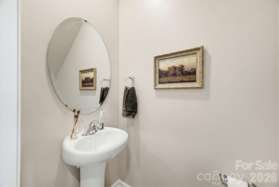 half bath downstairs