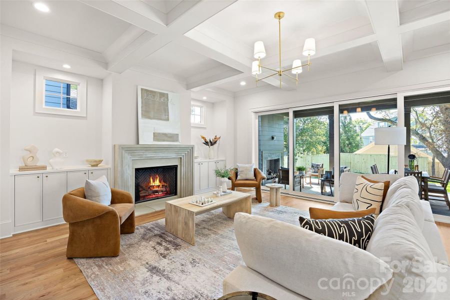 Furnished interior view inside a new home in , Charlotte (Image 18).