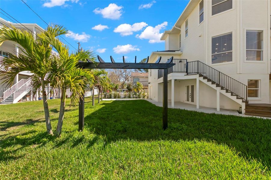 Exterior details and patio area of a home in , Crystal Beach (Image 26).
