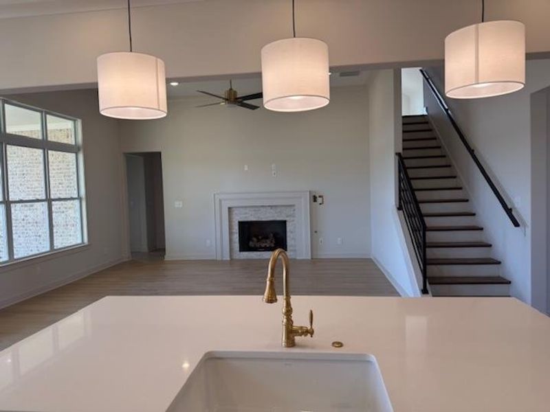 Close-up of interior finishes inside a home in White Oak, Arlington (Image 12).