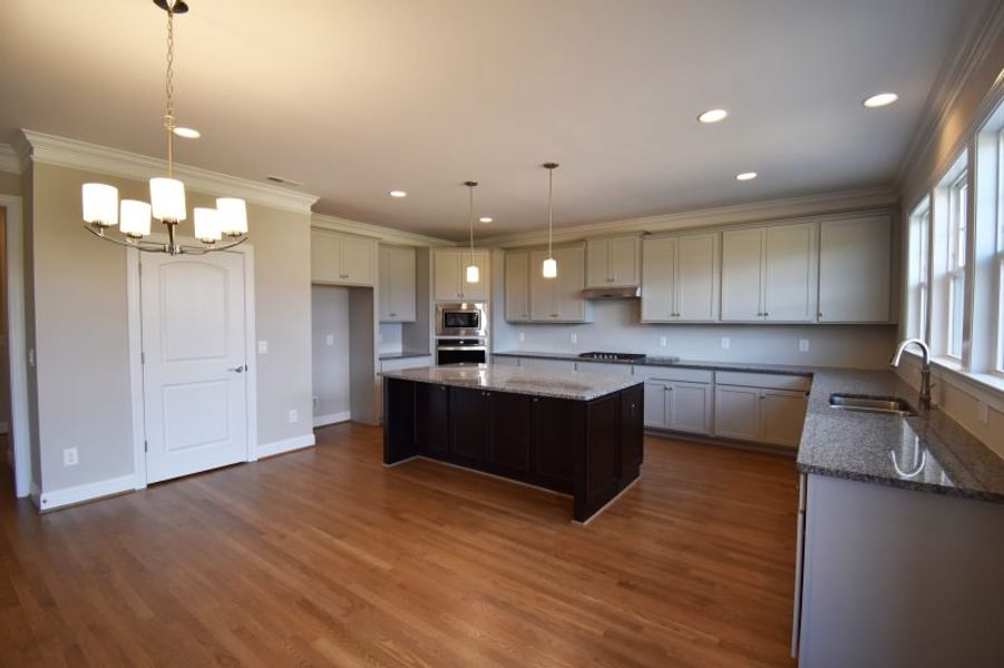 Representative furnished interior of a home built from the Lancaster by Keystone Homes NC in Preserve at Carriage Cove, Oak Ridge (Image 8).