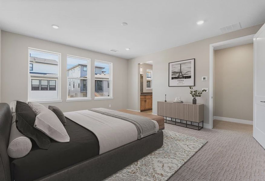 Homesite 229 Primary Bedroom - Virtually Staged - 6 of 9