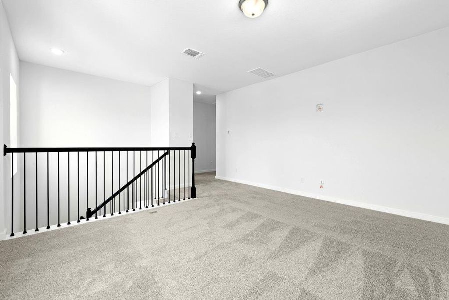 Spacious, unfurnished interior of a new home in Santa Rita Ranch, Liberty Hill (Image 14). Spacious, unfurnished interior of a new home in Santa Rita Ranch, Liberty Hill (Image 14).