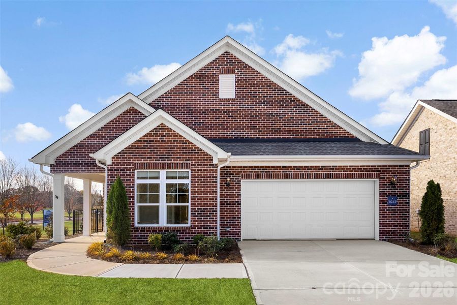 Front exterior of a new home in 1776 Gastonia, Gastonia, NC, highlighting curb appeal (Image 2). Front exterior of a new home in 1776 Gastonia, Gastonia, NC, highlighting curb appeal (Image 2).