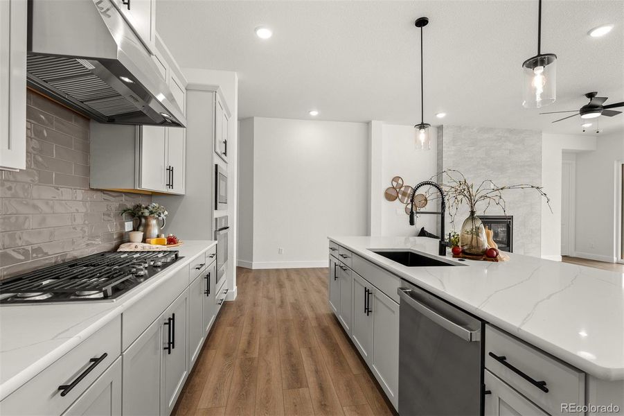 Furnished interior view inside a new home in Wolf Ranch - Enclave Collection, Colorado Springs (Image 34).