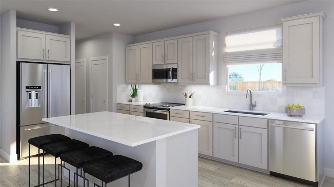 Furnished interior view inside a new home in , Kyle (Image 6).