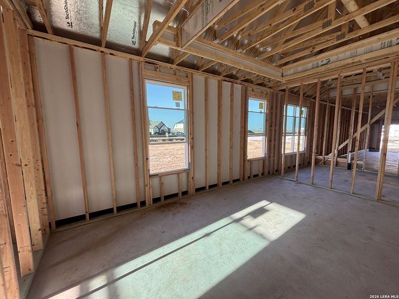 In-progress construction of a new home in The Heritage at Saddlebrook Ranch 70's, Schertz, TX (Image 29).