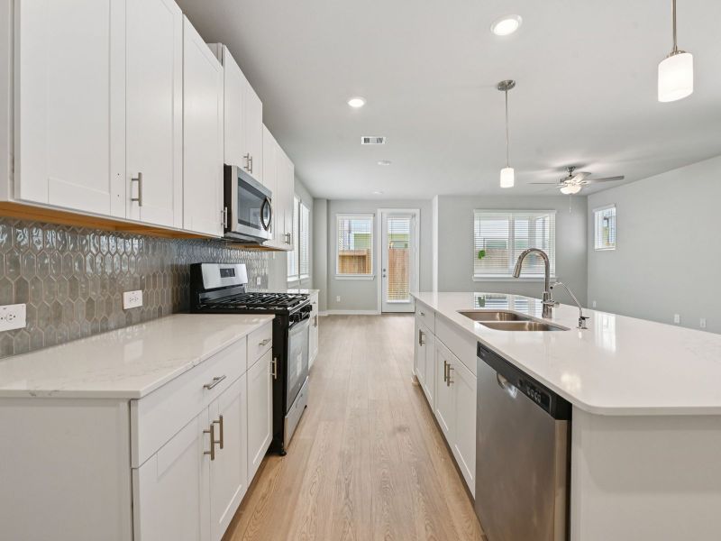 Furnished interior view inside a new home in Pinewood Trails - City Series, Atascocita (Image 9).