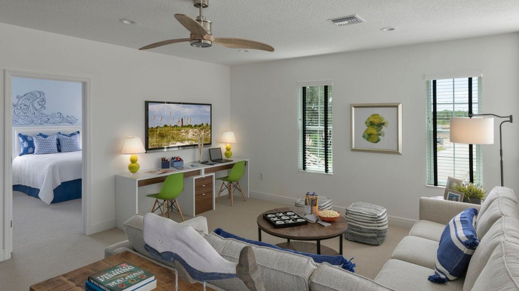 Furnished interior view inside a new home in Canoe Creek Real Estate and Homes for Sale in Parrish, FL - Neal Communities, Parrish (Image 17).