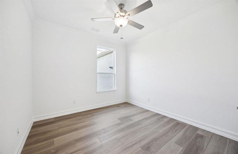 Flexible living space off entryway, can be used as a study