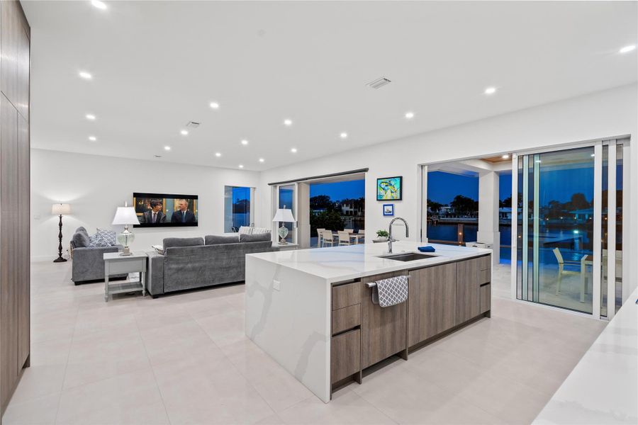 Furnished interior view inside a new home in , Pompano Beach (Image 22).