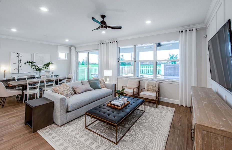 Representative furnished interior of a home built from the Palmary by John Wieland in Treymor, Mount Juliet (Image 6).