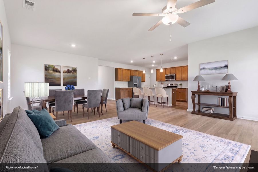 Furnished interior view inside a new home in Hidden Springs, Lexington (Image 4).