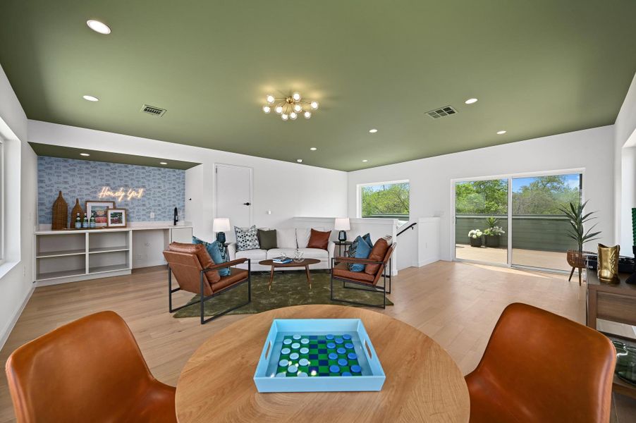 Furnished interior view inside a new home in , Austin (Image 26). Furnished interior view inside a new home in , Austin (Image 26).