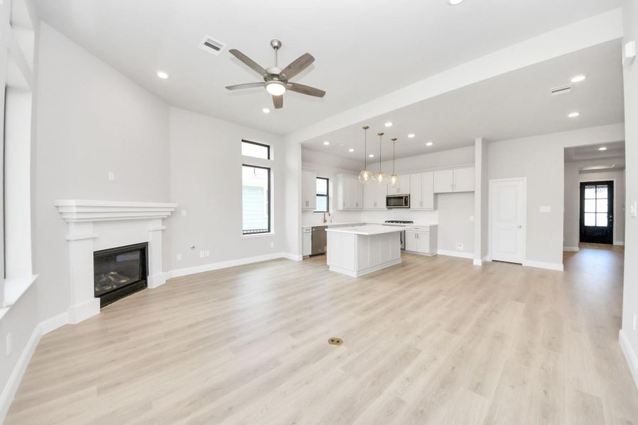 Spacious, unfurnished interior of a new home in Gatherings® at Chambers Creek: Duets Collection, Willis (Image 14). Spacious, unfurnished interior of a new home in Gatherings® at Chambers Creek: Duets Collection, Willis (Image 14).