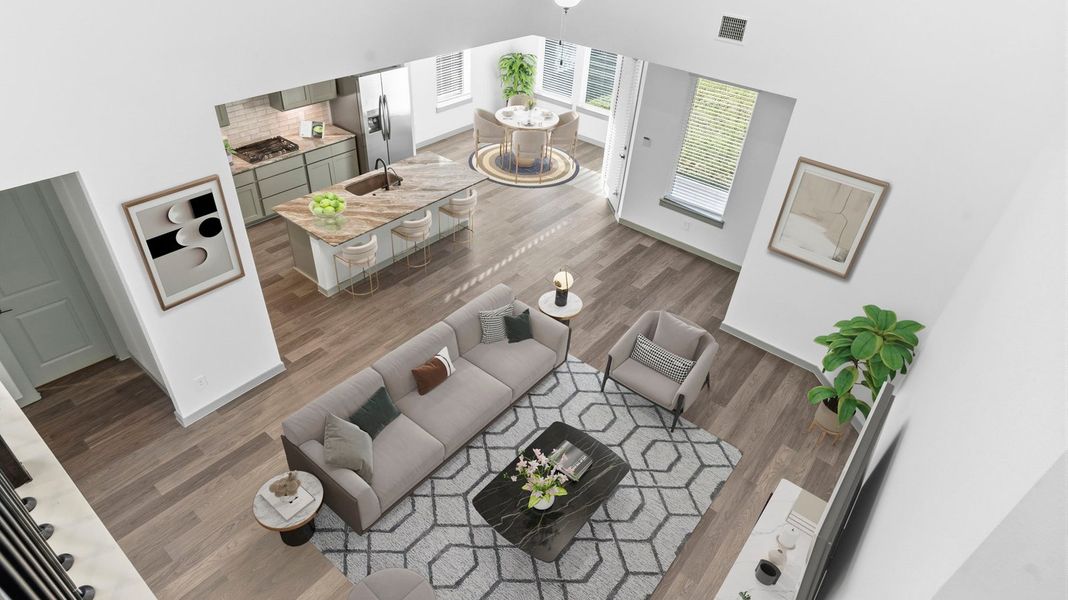 Furnished interior view inside a new home in Westland Ranch 50' Homesites, League City (Image 12).