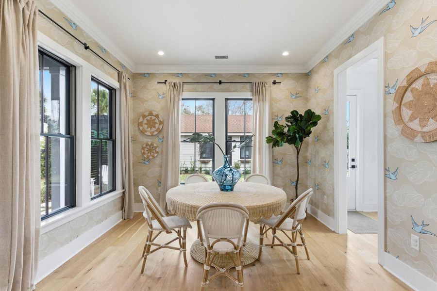 Furnished interior view inside a new home in , Charleston (Image 9).