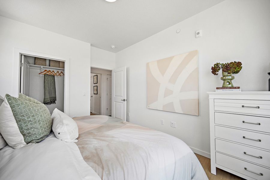 Furnished interior view inside a new home in Lyric at RidgeGate Condos, Lone Tree (Image 24).