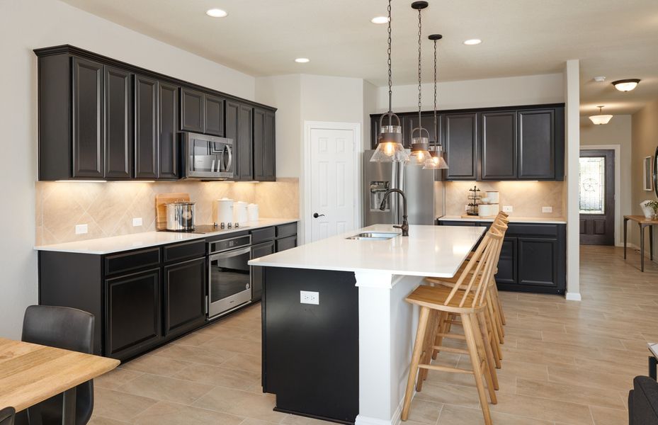 Furnished interior in a model home at Summerlyn in Leander (Image 14).