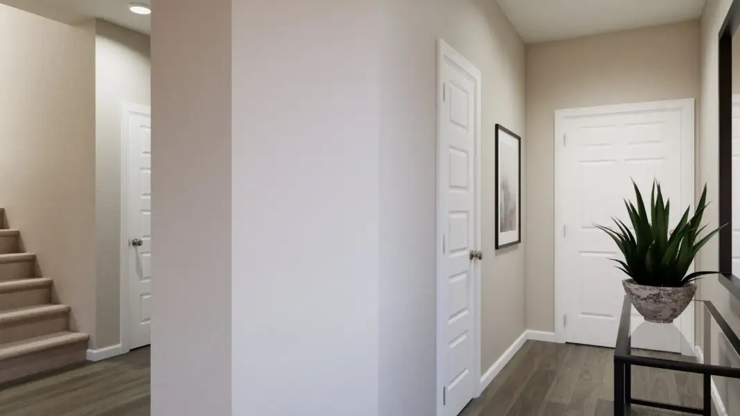 Representative furnished interior of a home built from the The Emerald by Legend Homes in River's Edge, Conroe (Image 6).