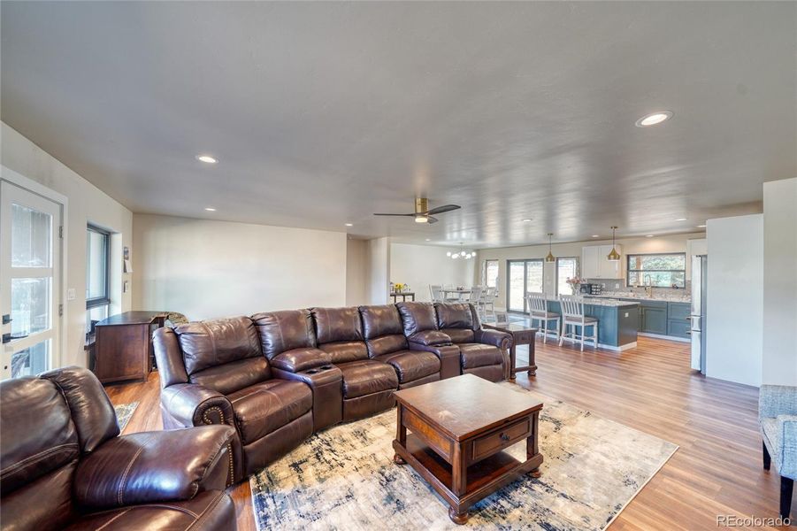 Big windows allow for lots of natural light