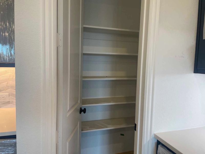 Pantry Construction Progress Pantry Construction Progress