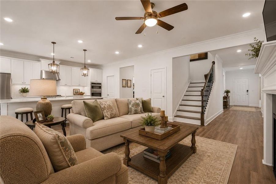 Furnished interior view inside a new home in Bailey Fence, Dacula (Image 26).