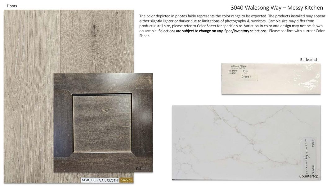 Sample of building materials used in homes in Leander Estates, Leander (Image 7).
