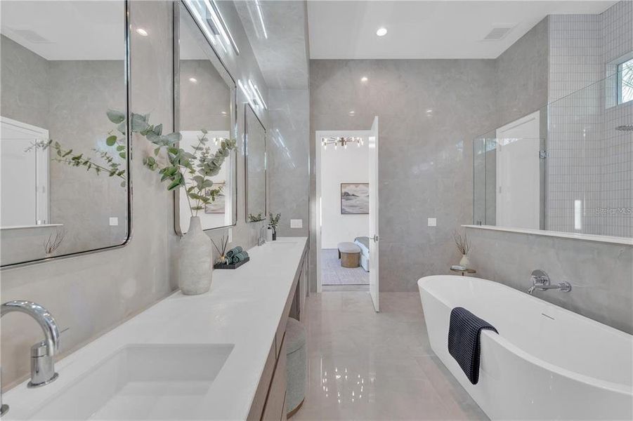 Furnished interior view inside a new home in , Sarasota (Image 59).