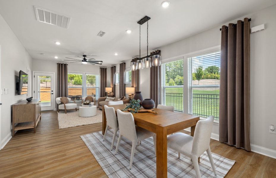 Furnished interior view inside a new home in Carolina Overlook, Clayton (Image 13).
