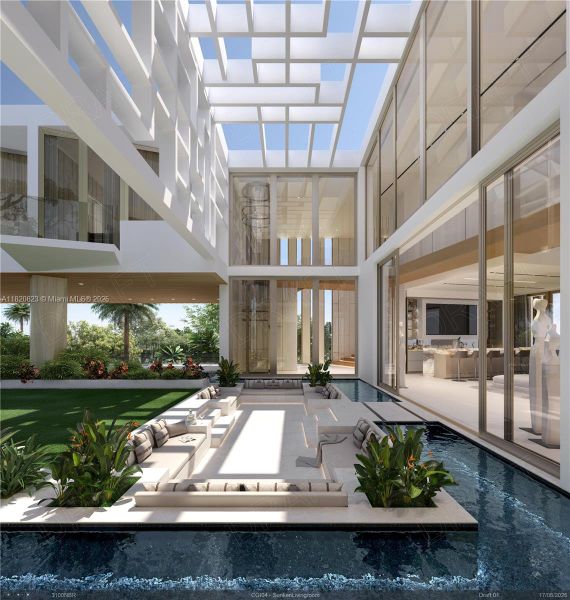 Exterior details and patio area of a home in , Miami Beach (Image 4).