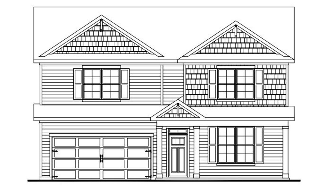 Representative rendering of the exterior for the Cooper by D.R. Horton (Image 1).