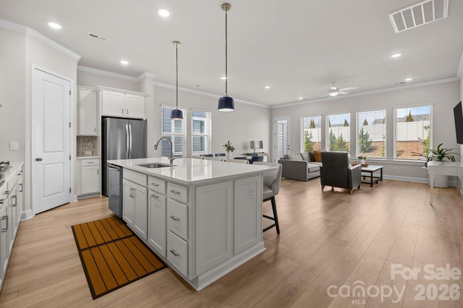 Furnished interior view inside a new home in Encore at Streamside - Classic Series, Waxhaw (Image 5).