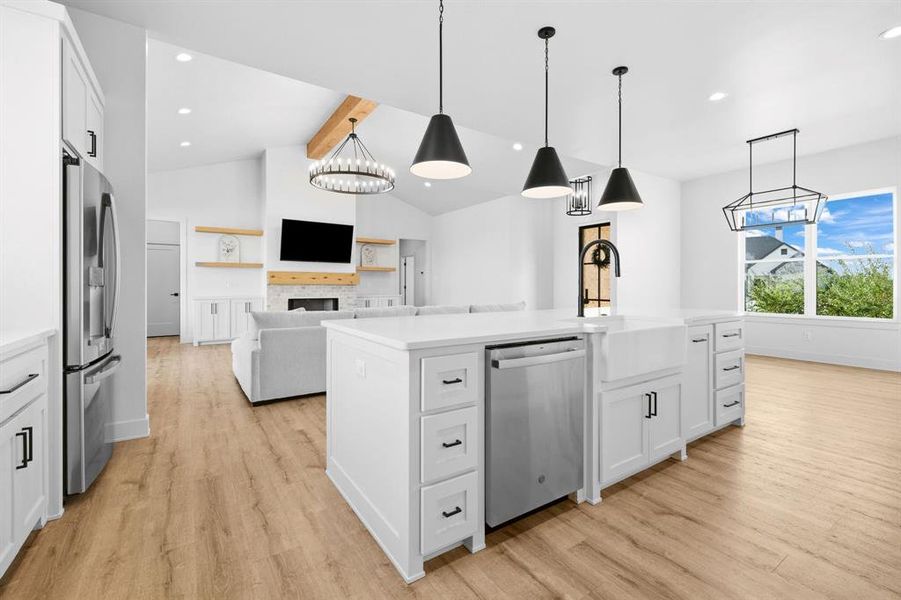 Furnished interior view inside a new home in , Abilene (Image 10).