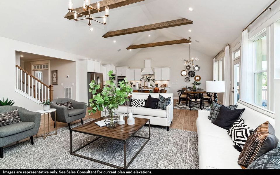 Furnished interior view inside a new home in High Park Hill, Arrington (Image 13).