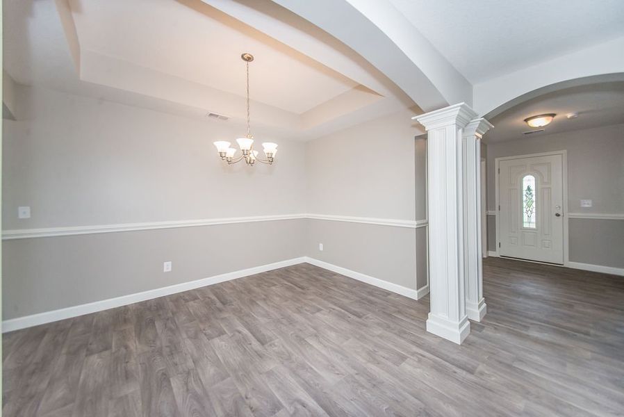 Representative unfurnished interior of a home built from the Beaumont by Enchanted Homes in Guadalupe Heights, Seguin (Image 35).