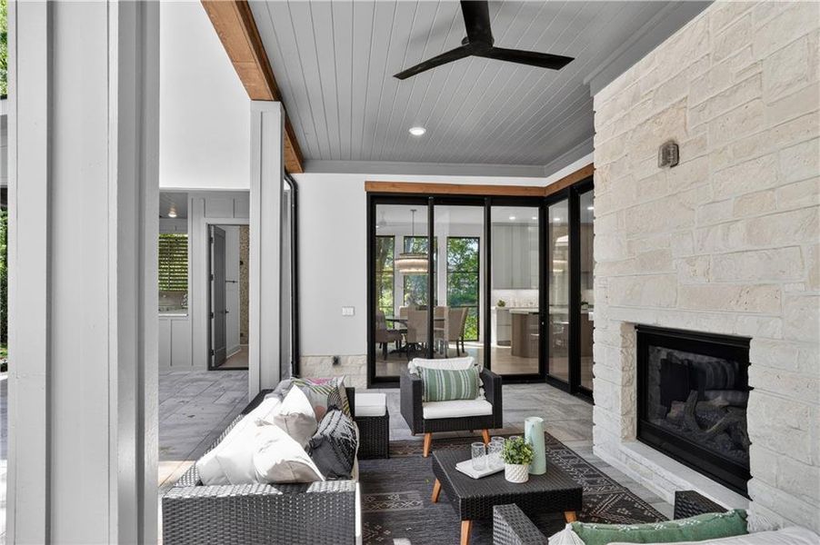 Exterior details and patio area of a home in , Alpharetta (Image 40).