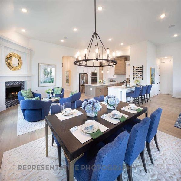 Furnished interior view inside a new home in Sandbrock Ranch, Aubrey (Image 20).