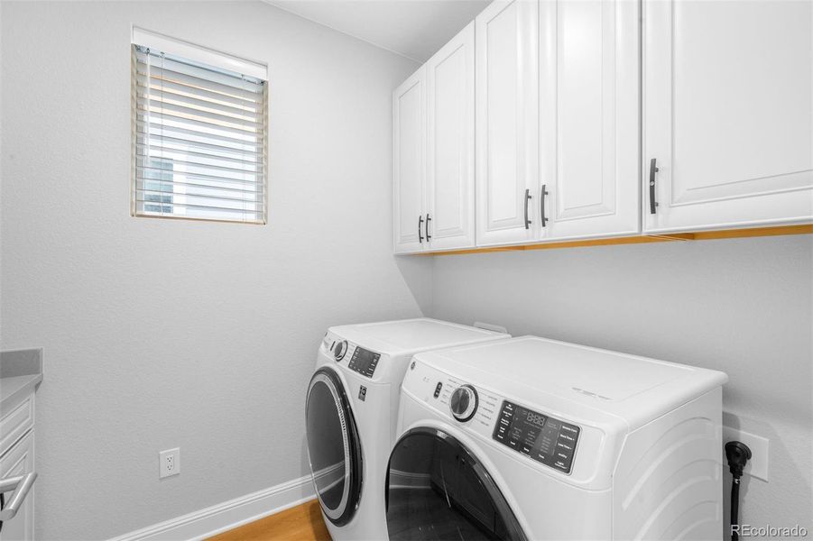 Laundry room on same floor as bedrooms for added convenience