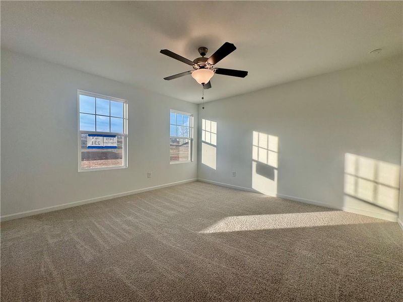 Spacious, unfurnished interior of a new home in Eastlyn Crossing, Flowery Branch (Image 24). Spacious, unfurnished interior of a new home in Eastlyn Crossing, Flowery Branch (Image 24).