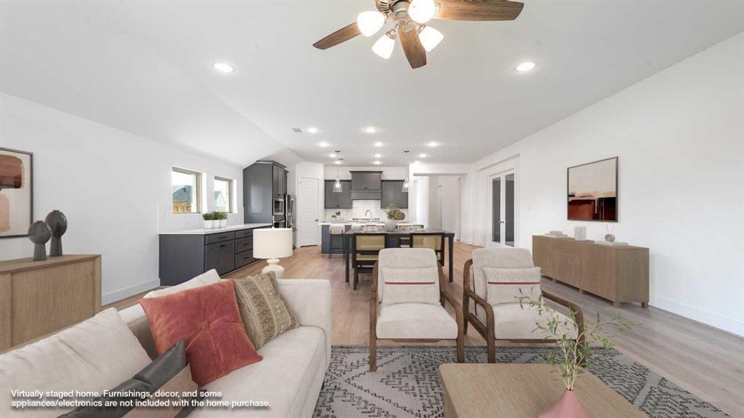 Furnished interior view inside a new home in Mosaic 50', Celina (Image 9). Furnished interior view inside a new home in Mosaic 50', Celina (Image 9).