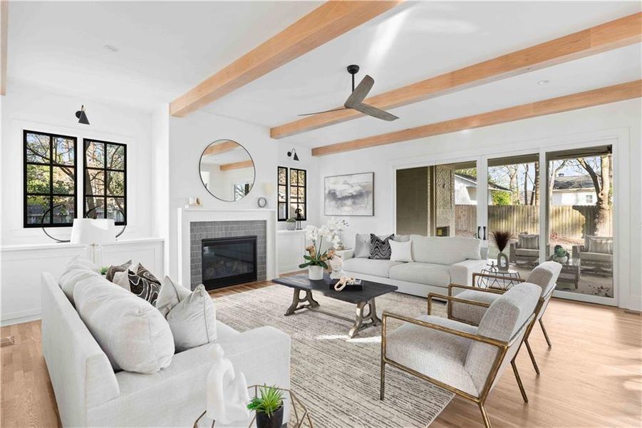 Furnished interior view inside a new home in , Atlanta (Image 6).