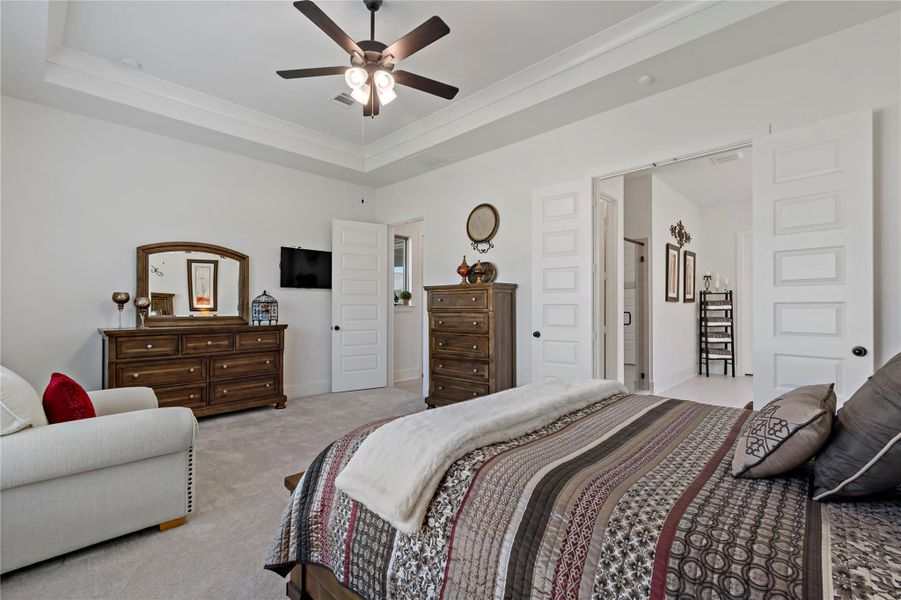 Furnished interior view inside a new home in Del Bello Lakes – 60', Manvel (Image 9). Furnished interior view inside a new home in Del Bello Lakes – 60', Manvel (Image 9).